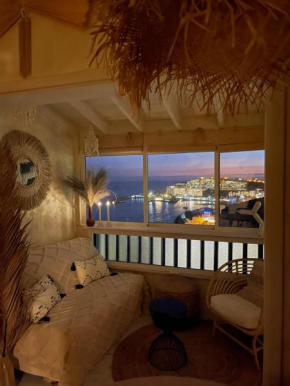 Boho style bungalow with ocean view